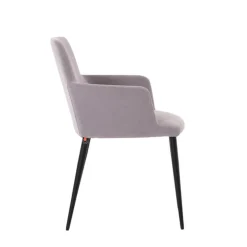 Mobitec Chaise De Salle à Manger|Fauteuil De Salon*Rob C04 ® Fauteuil de salle à manger confortable en tissu et pieds métal