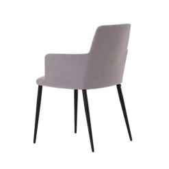 Mobitec Chaise De Salle à Manger|Fauteuil De Salon*Rob C04 ® Fauteuil de salle à manger confortable en tissu et pieds métal