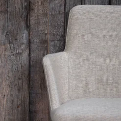 Mobitec Chaise De Salle à Manger|Chaise Salon*Rob C02 ® Fauteuil de salle à manger cocooning en tissu et pieds bois