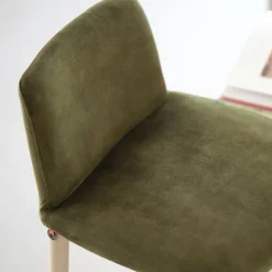 Mobitec Tabouret De Bar (assise +/- 80 Cm)*Rob C06 ® Tabouret de bar en tissu et pieds bois massif