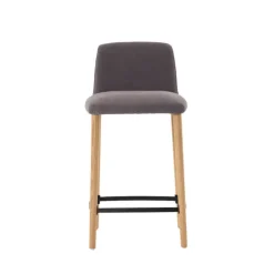 Mobitec Tabouret Snack (assise +/- 65 Cm)|Tabouret De Bar (assise +/- 80 Cm)*Rob C05 ® Tabouret snack en tissu et bois massif