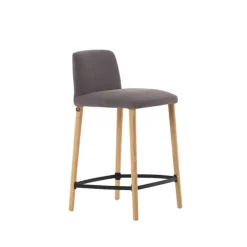 Mobitec Tabouret Snack (assise +/- 65 Cm)|Tabouret De Bar (assise +/- 80 Cm)*Rob C05 ® Tabouret snack en tissu et bois massif