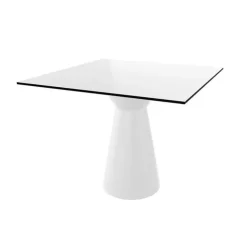 Table De Cuisine|Table Pour Petit Espace*Roller H74 Table carrée design italien à pied central