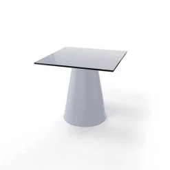 Table De Salon|Table Pour Petit Espace*Roller H55 Table d'appoint carrée design italien à pied central