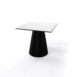 Table De Salon|Table Pour Petit Espace*Roller H55 Table d'appoint carrée design italien à pied central