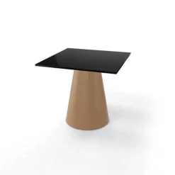 Table De Salon|Table Pour Petit Espace*Roller H55 Table d'appoint carrée design italien à pied central