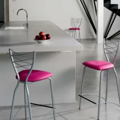 Carrier Tabouret Snack (assise +/- 65 Cm)|Tabouret De Bar (assise +/- 80 Cm)*Romance ® Tabouret snack contemporain en synthétique et métal