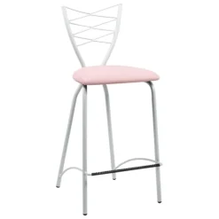 Carrier Tabouret Snack (assise +/- 65 Cm)|Tabouret De Bar (assise +/- 80 Cm)*Romance ® Tabouret snack contemporain en synthétique et métal