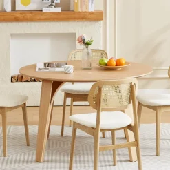 Table De Salle à Manger|Table De Cuisine*RomaneTable design ronde en bois