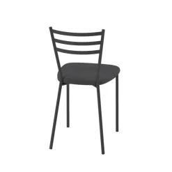 Perfecta Chaise De Cuisine*Romy Chaise de cuisine avec assise rembourrée en simili et dossier en métal