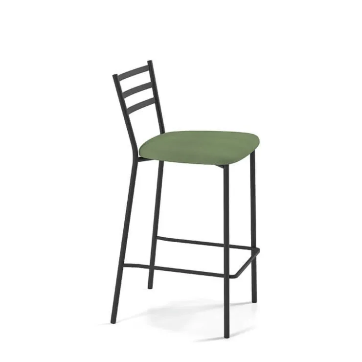 Perfecta Tabouret Snack (assise +/- 65 Cm)|Tabouret De Bar (assise +/- 80 Cm)*Romy Tabouret snack en tissu et dossier en métal