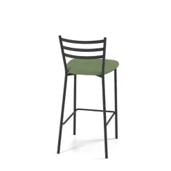Perfecta Tabouret Snack (assise +/- 65 Cm)|Tabouret De Bar (assise +/- 80 Cm)*Romy Tabouret snack en tissu et dossier en métal