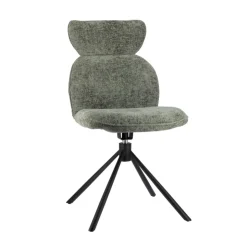 Chaise De Salle à Manger|Chaise Salon*RosaChaise pivotante en tissu avec pieds en métal