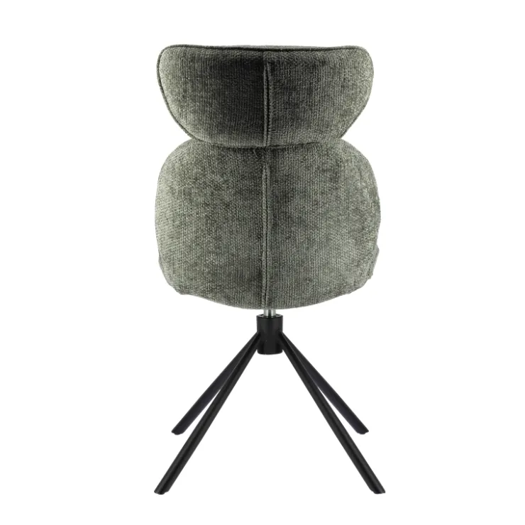 Chaise De Salle à Manger|Chaise Salon*RosaChaise pivotante en tissu avec pieds en métal