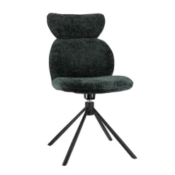 Chaise De Salle à Manger|Chaise Salon*RosaChaise pivotante en tissu avec pieds en métal