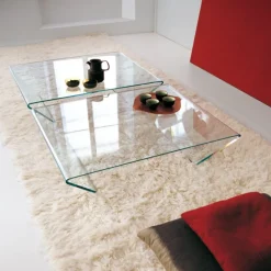 Sovet Italia Table De Salon*Rubino Sovet® Table basse design rectangulaire ou carrée en verre