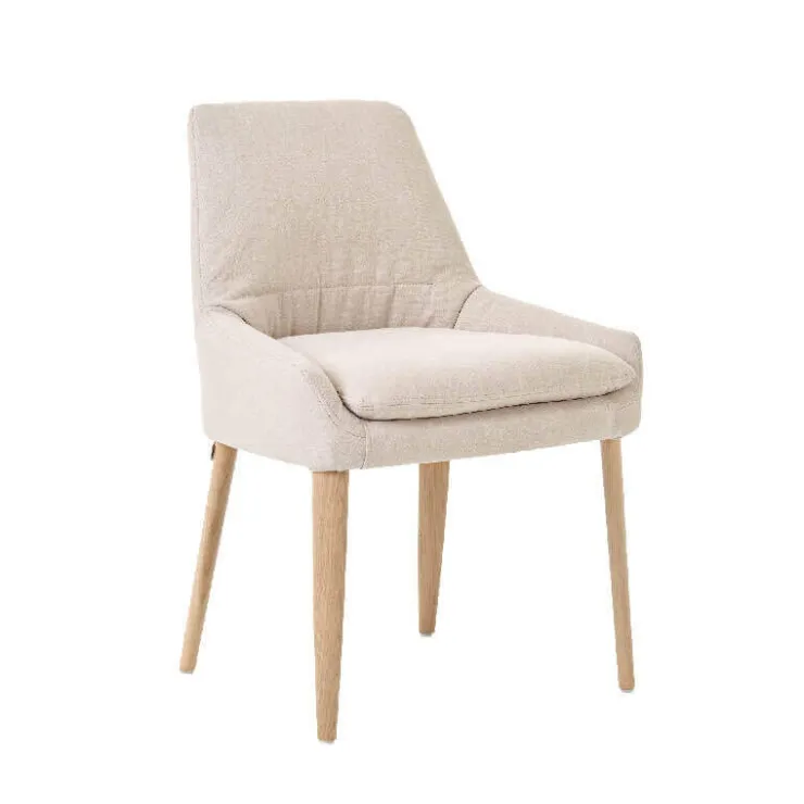 Mobitec Chaise De Salle à Manger|Chaise Salon*Saga ® Chaise confortable en tissu et pieds bois