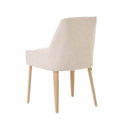 Mobitec Chaise De Salle à Manger|Chaise Salon*Saga ® Chaise confortable en tissu et pieds bois