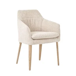 Mobitec Chaise De Salle à Manger|Chaise Salon*Saga ® Fauteuil confortable en tissu et pieds en bois