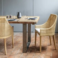 Kok Chaise De Cuisine|Chaise De Salle à Manger*SaigonFauteuil de table en rotin naturel