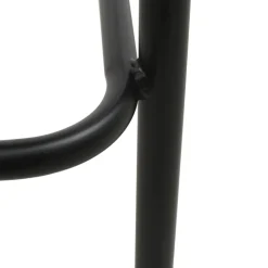 Tabouret Snack (assise +/- 65 Cm)|Tabouret De Bar (assise +/- 80 Cm)*SandroTabouret snack bimatière en tissu avec dossier bois et pieds en métal