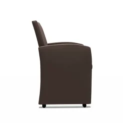 Sessio Chaise De Cuisine|Chaise De Salle à Manger*Sarah Fauteuil de table rembourré en synthétique avec roulettes