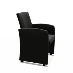 Sessio Chaise De Cuisine|Chaise De Salle à Manger*Sarah Fauteuil de table rembourré en synthétique avec roulettes