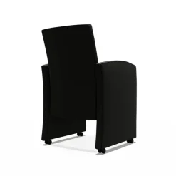 Sessio Chaise De Cuisine|Chaise De Salle à Manger*Sarah Fauteuil de table rembourré en synthétique avec roulettes