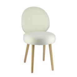 Sessio Chaise De Salle à Manger|Chaise Salon*Severus Chaise cosy bicolore en tissu avec pieds bois