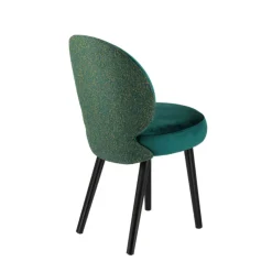 Sessio Chaise De Salle à Manger|Chaise Salon*Severus Chaise cosy bicolore en tissu avec pieds bois