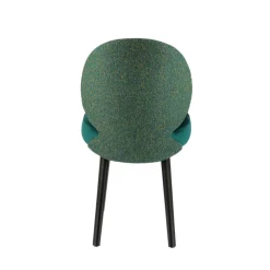 Sessio Chaise De Salle à Manger|Chaise Salon*Severus Chaise cosy bicolore en tissu avec pieds bois