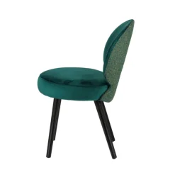 Sessio Chaise De Salle à Manger|Chaise Salon*Severus Chaise cosy bicolore en tissu avec pieds bois