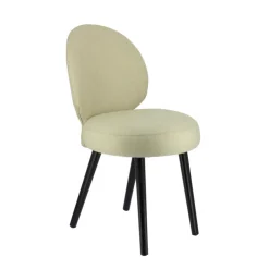 Sessio Chaise De Salle à Manger|Chaise Salon*Severus Chaise cosy en tissu et pieds bois