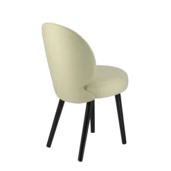 Sessio Chaise De Salle à Manger|Chaise Salon*Severus Chaise cosy en tissu et pieds bois