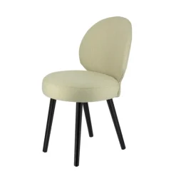 Sessio Chaise De Salle à Manger|Chaise Salon*Severus Chaise cosy en tissu et pieds bois