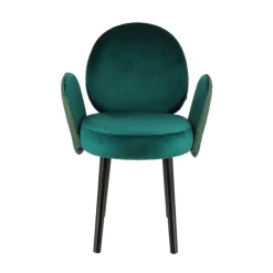 Sessio Chaise De Salle à Manger|Chaise Salon*Severus Fauteuil cosy bicolore en tissu et pieds bois