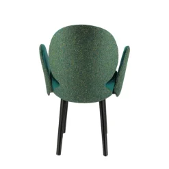 Sessio Chaise De Salle à Manger|Chaise Salon*Severus Fauteuil cosy bicolore en tissu et pieds bois