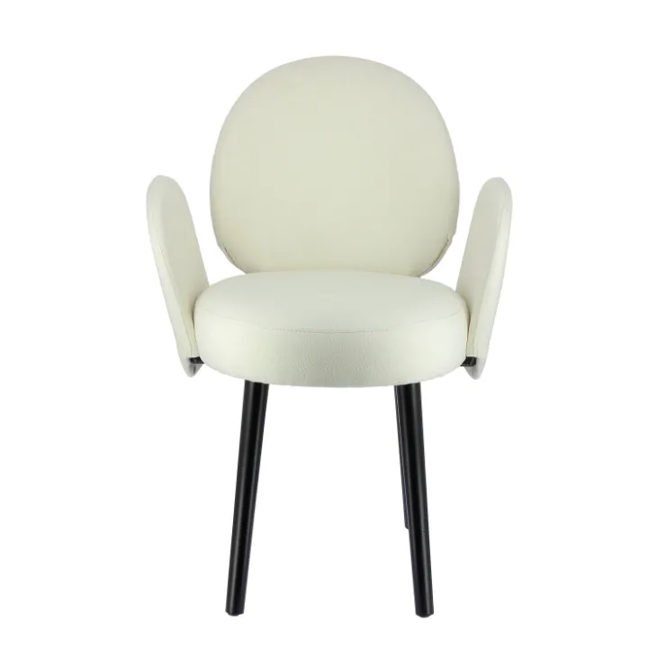 Sessio Chaise De Salle à Manger|Chaise Salon*Severus Fauteuil cosy en tissu avec pieds bois