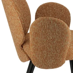 Sessio Chaise De Salle à Manger|Chaise Salon*Severus Fauteuil cosy en tissu avec pieds bois