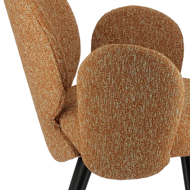 Sessio Chaise De Salle à Manger|Chaise Salon*Severus Fauteuil cosy en tissu avec pieds bois