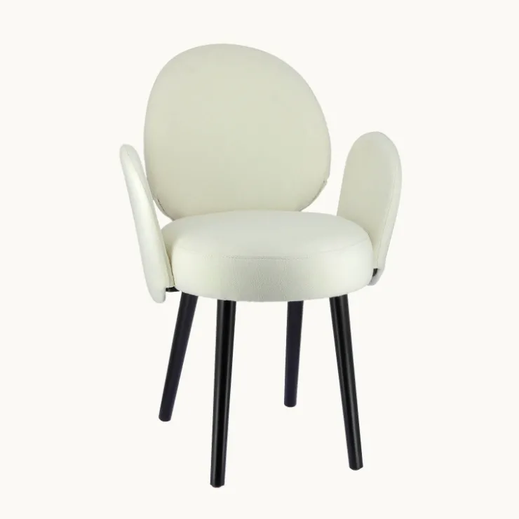 Sessio Chaise De Salle à Manger|Chaise Salon*Severus Fauteuil cosy en tissu avec pieds bois