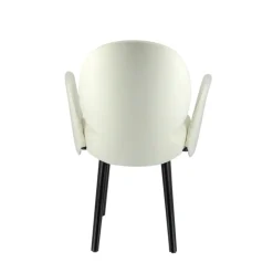 Sessio Chaise De Salle à Manger|Chaise Salon*Severus Fauteuil cosy en tissu avec pieds bois
