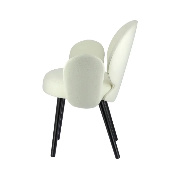 Sessio Chaise De Salle à Manger|Chaise Salon*Severus Fauteuil cosy en tissu avec pieds bois