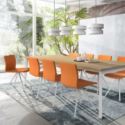 Perfecta Chaise De Cuisine|Chaise De Salle à Manger*Silva Chaise design en métal et simili