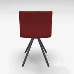 Perfecta Chaise De Salle à Manger|Chaise Salon*Silva Chaise design pieds métal et revêtement en tissu