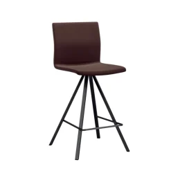 Perfecta Tabouret Snack (assise +/- 65 Cm)|Tabouret De Bar (assise +/- 80 Cm)*Silva Tabouret snack design coque en simili et pieds en métal