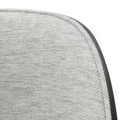 Chaise De Salle à Manger*SimoneChaise bimatière en tissu dossier bois avec pieds en métal