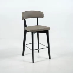 Tabouret Snack (assise +/- 65 Cm)|Tabouret De Bar (assise +/- 80 Cm)*Siren Tabouret snack en bois massif avec assise et dossier rembourrés