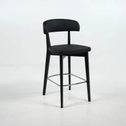 Tabouret Snack (assise +/- 65 Cm)|Tabouret De Bar (assise +/- 80 Cm)*Siren Tabouret snack en bois massif avec assise et dossier rembourrés