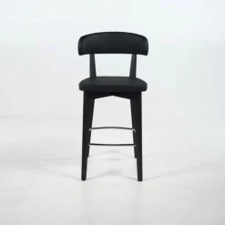 Tabouret Snack (assise +/- 65 Cm)|Tabouret De Bar (assise +/- 80 Cm)*Siren Tabouret snack en bois massif avec assise et dossier rembourrés